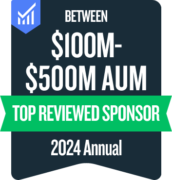 $100M-$500M AUM badge